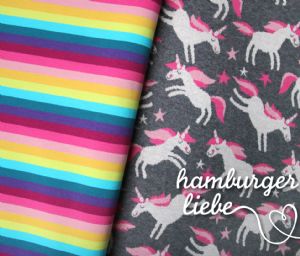 Jacquard Lenis Dream Einhorn Hamburger Liebe