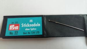 Sticknadel ohne Spitze # 22