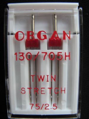 Nadeln 130-705/Twin Stretch 2.5mm/75 Dose a 2