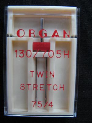 Nadeln 130-705/Twin Stretch 4mm/75 Dose a 1